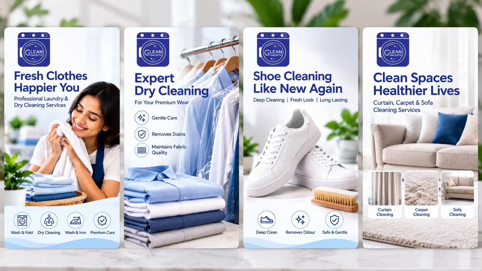 Clean Concepts social media marketing portfolio
