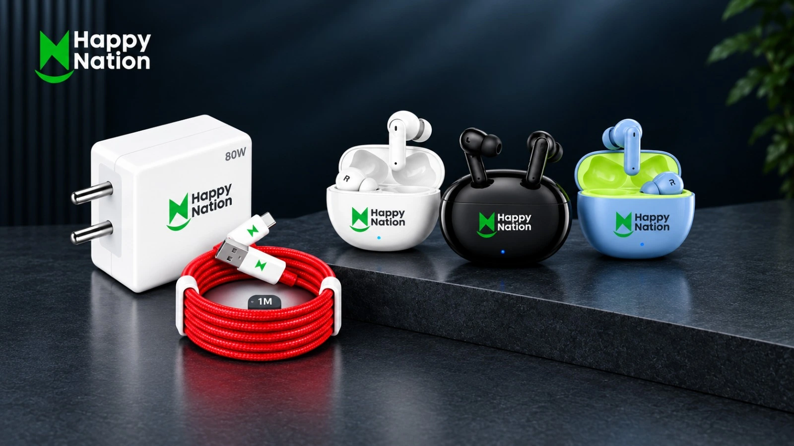 Happy Nation branding packaging website and digital marketing project banner