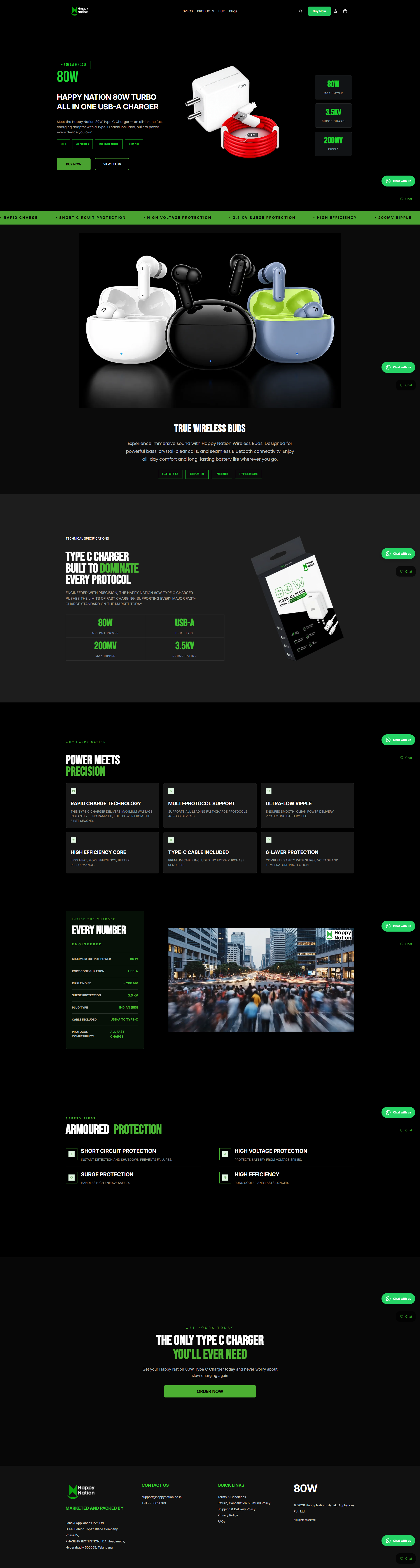 Happy Nation website designed by Ad Your Dream
